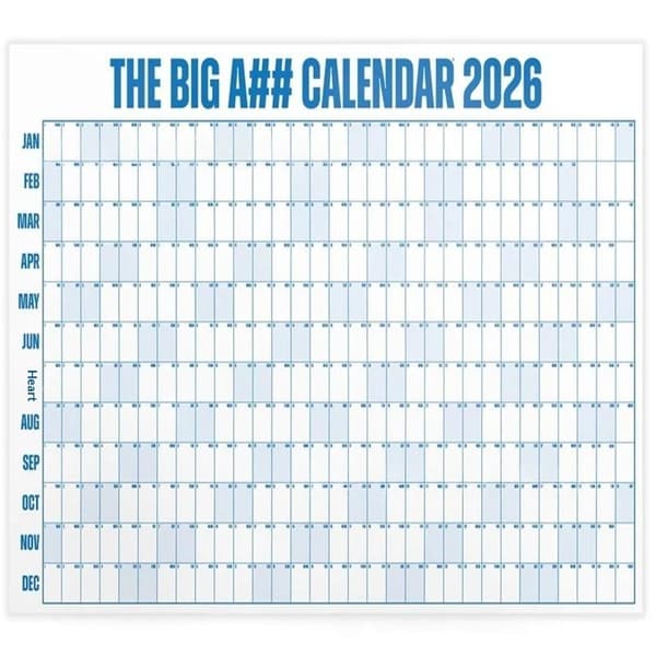 Stor 2026 Kalender Planlægger Ark Tidsplan Planlægger Mål 365 D Pink