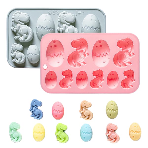 10 ontelon munat silikonimuotti e eläin 3D suklaamuotti Blue