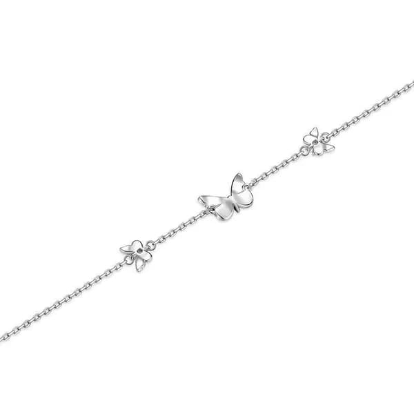 Lysende sommerfuglehalskæde armbånd elegant smykkegave fødselsdag A3