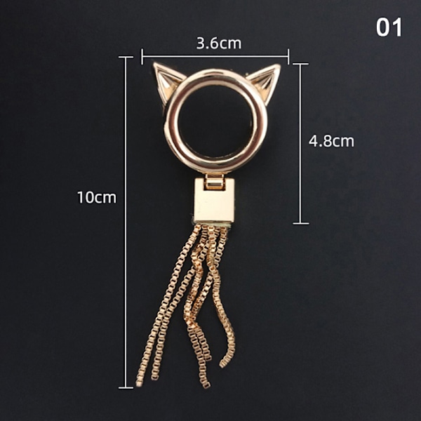 Udsøgt Metal Spænde Pung Hat Decor Med Tassel DIY læder 01