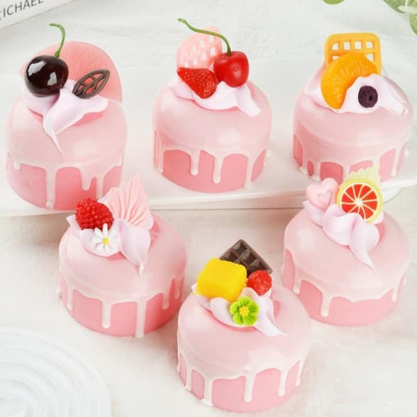 Frugtcreme-simulationskage Langsomt stigende Squishy Dessert Fidget A2