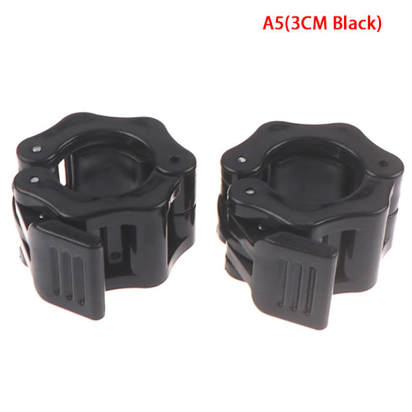 2kpl käsipainotankokauluspidikkeet, puristin kuntosalin painonnostossa A5(3CM Black)