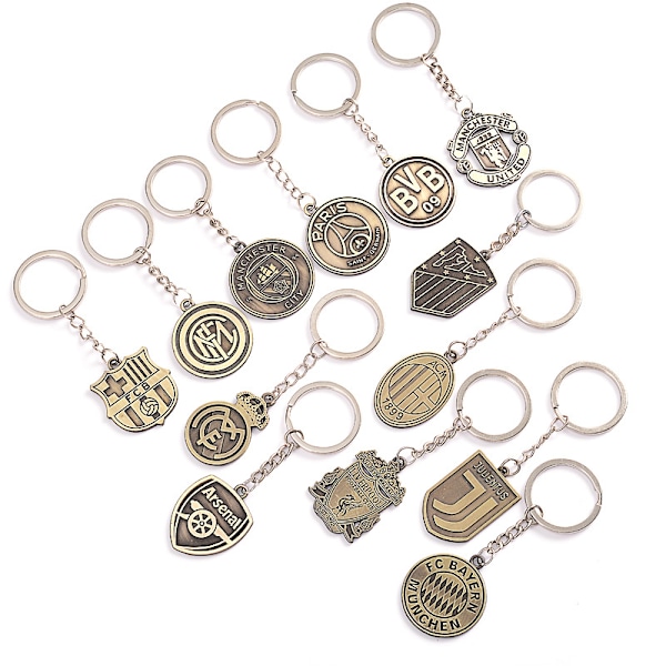 Football Club Team Logo Metal Avaimenperä Avaimenperä Auton Avaimenperä Fo A5