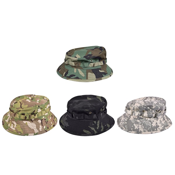 Boonie Hat Military Tactical Bucket Hats til Safari Mænd Kvinder H D