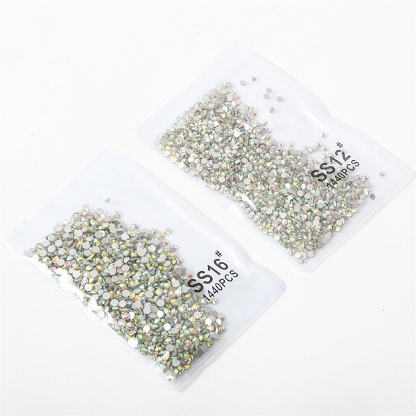 1440 kpl Crystal Nail Art Stones litteät strassit kynsille A 2