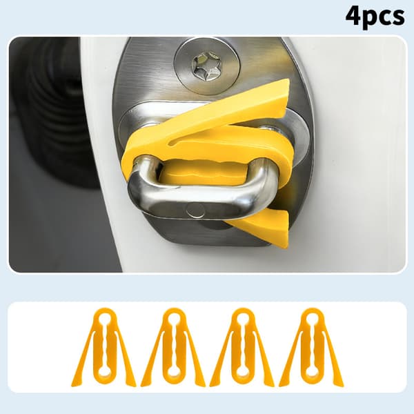 Bildörr Absorber Universal Bildörrspänne Ljudisolerande Dämpare Yellow 4pcs