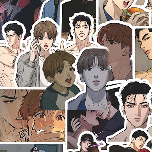 66 kpl n Manwha tarra e kannettavan tietokoneen phone case tee-se-itse lahja opiskelija Sta 01