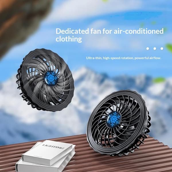 1 sæt 5/7.4/12V USB køleventilator til airconditioneret arbejdstøj 12V brushless