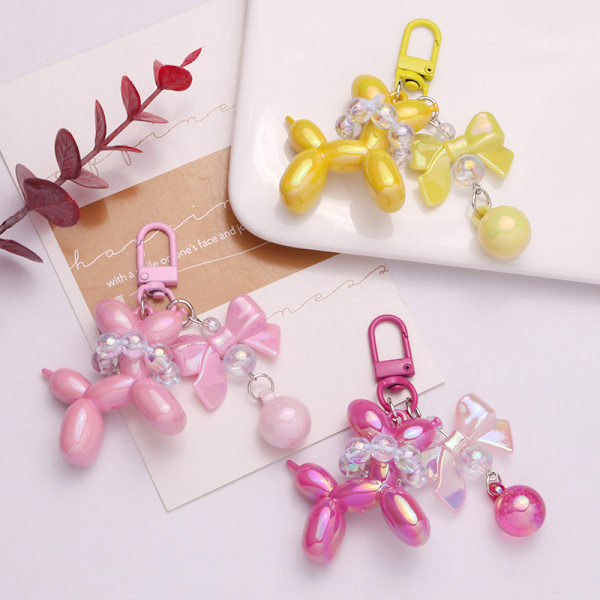 Muoti Stereo ja Heart Balloon Dog Avaimenperä Avaimenperä Crea A8