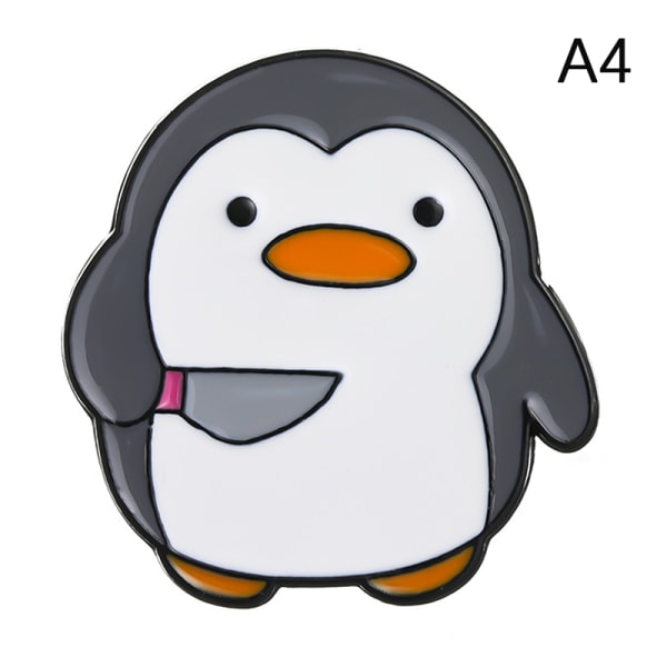 dvs. Killer Emalje Pins Chick Little Penguin Dolk Brosjer Lap A4
