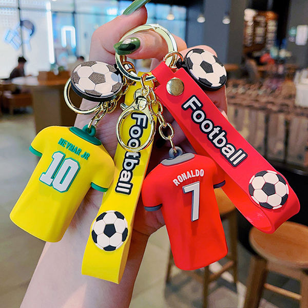Jalkapallojersey-avaimenperä sarjakuva ja nuken avaimenperä Creative Fashio A3