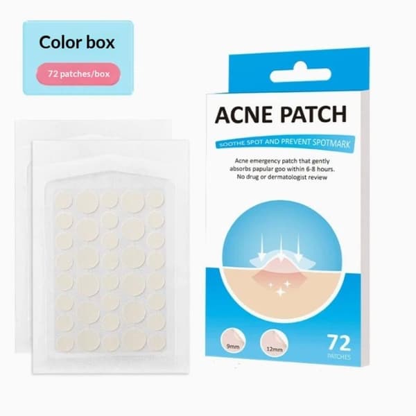 72 ultratynne hydrogel-akneplaster dekker akne usynlig
