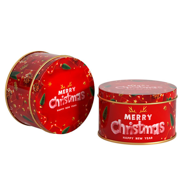 Julgodisburkar Dekor Xmas Godiskakaförpackning Burk Cand A4