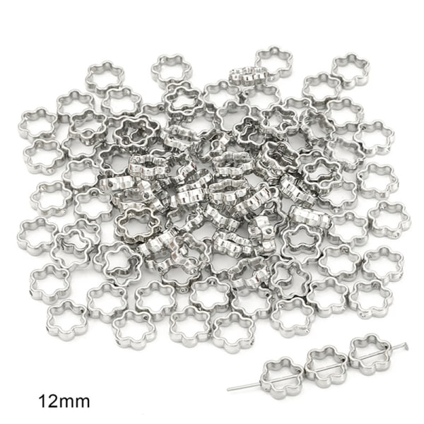 50 stk. To huller CCB Beads Ramme Spacer Beads DIY Halskæde Armbånd N