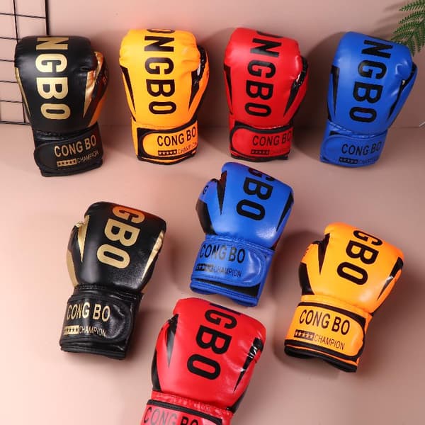 Boxningsträning Sparringhandskar Barn Muay Thai Slag Karate Red