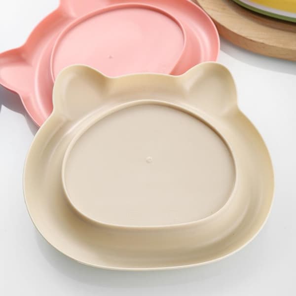 e Björnformade Plasttallrikar Säkert Material Okrossbara För Husdjur A3