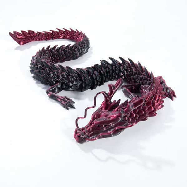 30CM 3D-printad ädelstensdrake kristallleksak roterbar ledad D A18