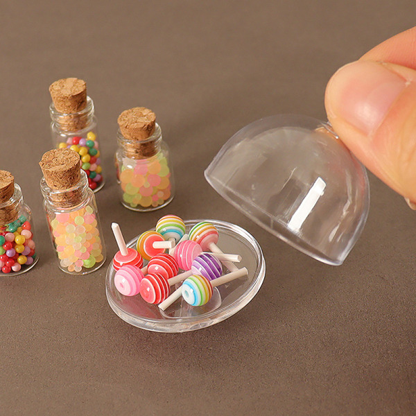 15 st/ set Mini Canned Lollipops Socker Snack Låtsaslek Mini