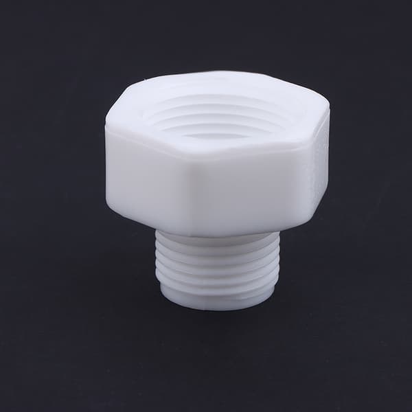 2 stk. 1/2\" 3/4\" han/hun gevindbøsning, lige/reducerende White 2pcs