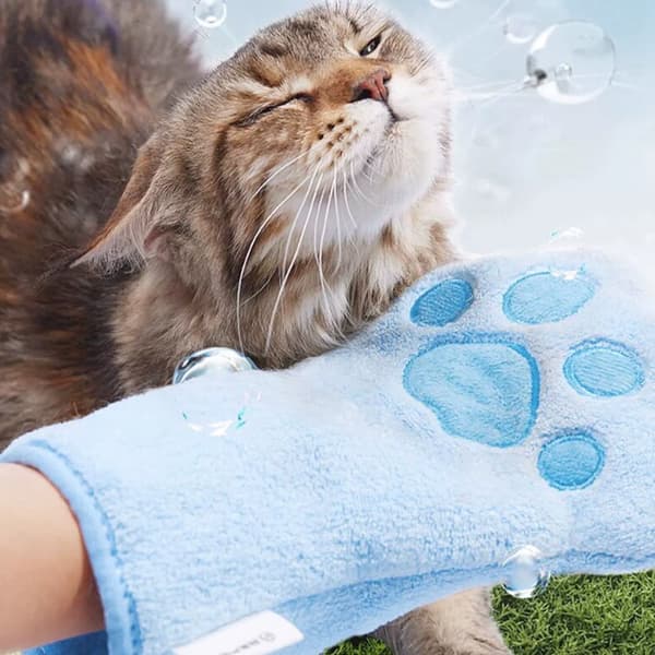 Pote-badehåndklæde til katte og hvalpe Gray
