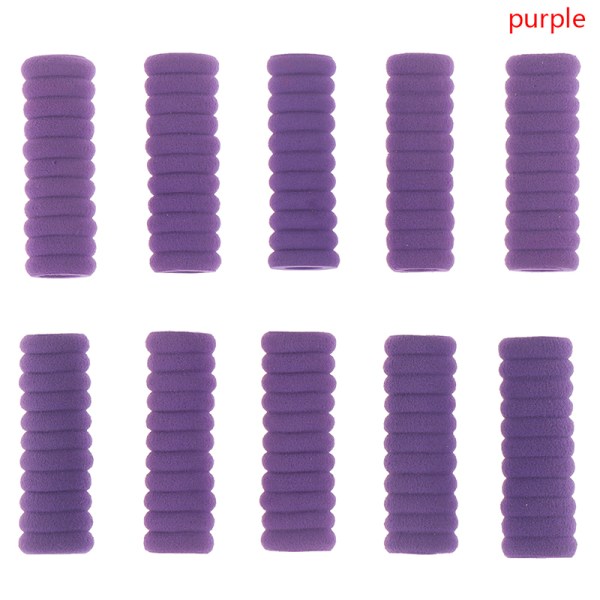 10 stk Comfort Soft Foam Pen Blyantgreb Pen Kontrol Pupil Hånd Purple