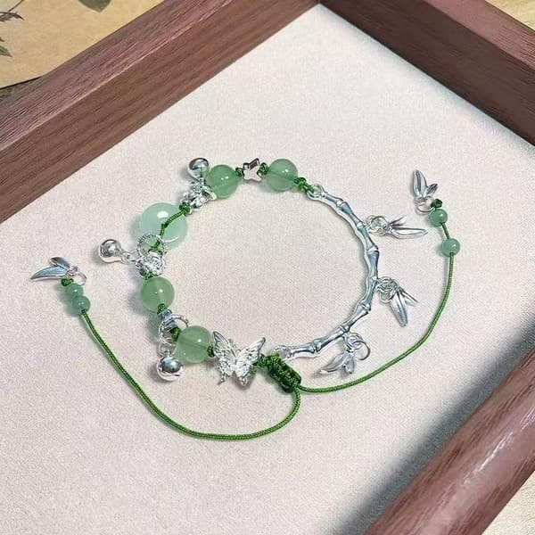 n Mode Grønne Krystalperler Armbånd Til Kvinder Piger Sød e A1