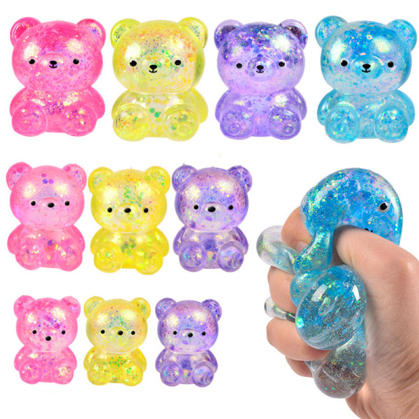 Bear Toy Glitter Gummy Bear Needoh e Animal Toy 7.5CM