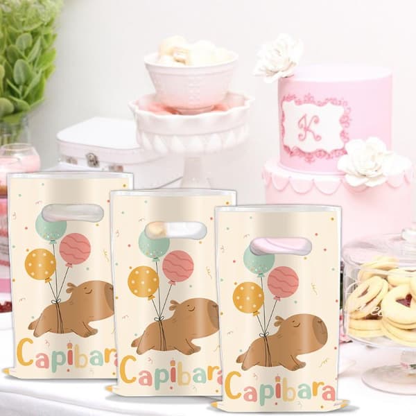 10/50 st Capybara presentpåse barnkalasdekoration Capyba 10Pcs