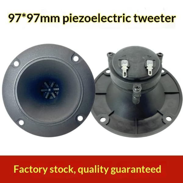 1 stk. 97MM diskanthøjttaler 35W højeffekt piezoelektrisk horn Black