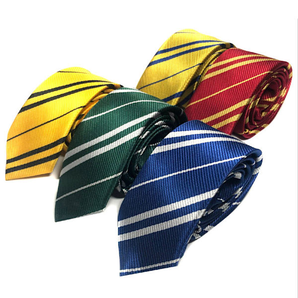 Harry Potter Tie College Style Herrmode Student Randig Bo Green