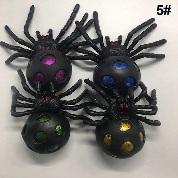 Kreativ Squishy Mesh Ball Toy Spider Trick Fidget Toys 5#