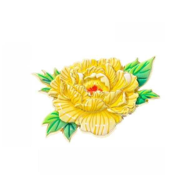 1 stk udsøgt luksus pæonblomstbroche elegant klassisk blomst A4