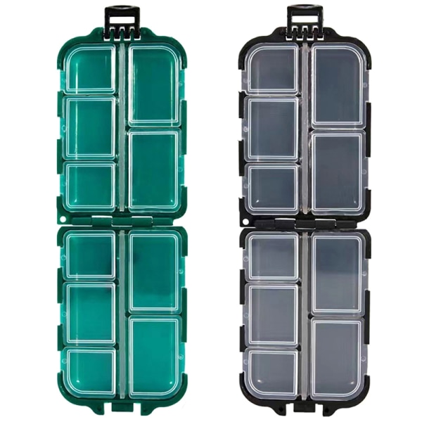 Pill Box Medicin Organizer Dispenser Box Case Travel Tablet Co Green