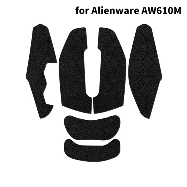 Svettebestandige musegrepstape-klistremerker for Alienware AW6 A1