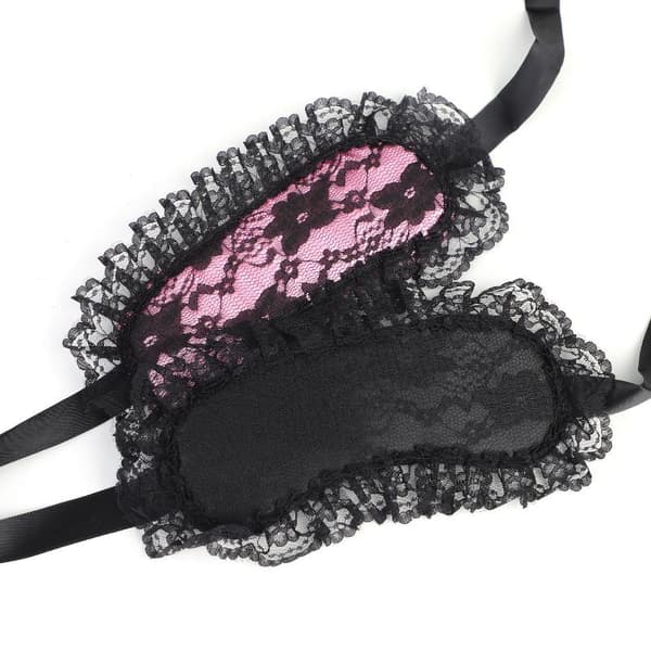 Mode Sex Spets Ögonmask Ögonbindel Patch Ögonskydd Justerbar Purple
