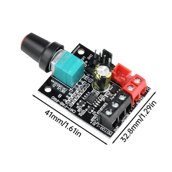 DC 8-24V 5A 4-leder voldsom blæserhastighedsregulatormodul DC børste