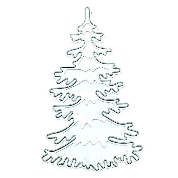 Metalliska Stämplar för Julgranar - Scrapbooking, Prägling 1PC