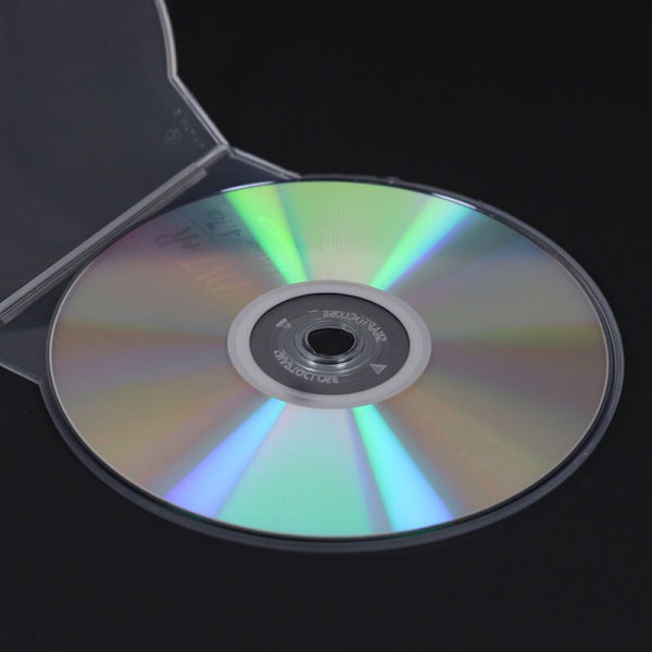 1/3 STK Transparent Plastic Single Piece Rund Disc Case CD Case 3PCS