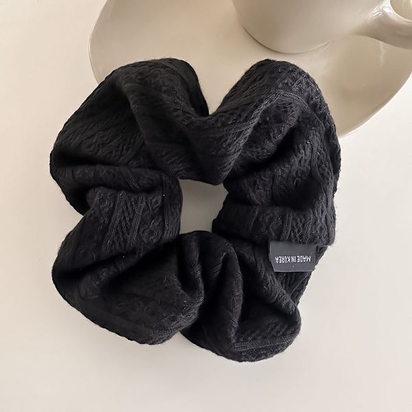 Mode strikket uld scrunchie elastisk hår reb hår Accessori Dark brown