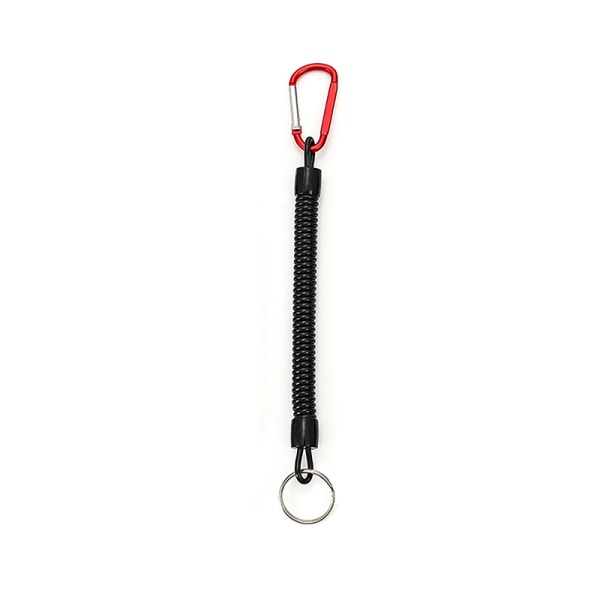 1 Stk Fiskeverktøy Anti-Lost Lanyard Teleskopisk Elastisk Retent Red