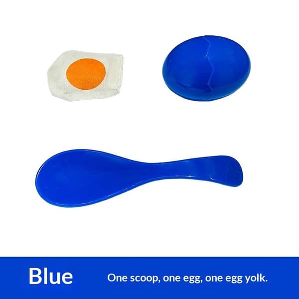 PP Tre Egg Balansering Skje Race Spillsett Trening Løping C Blue