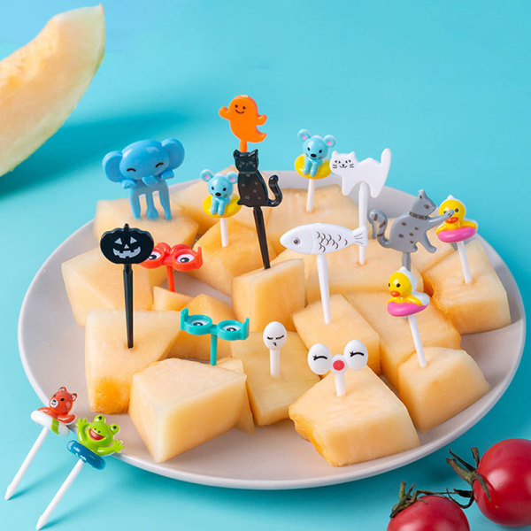 Bento Grönsaksporslin e Mini Toddler Barn Fruktgafflar Till N5