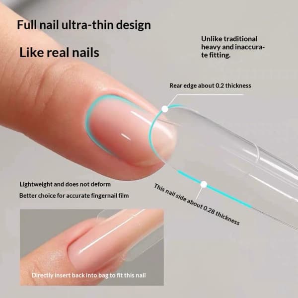 280 st Crystal Armor Model Nail Sandwich Dual Nail Forms Extens 28