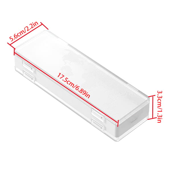 AA Batteriförvaringsfodral Hållare Organizer Kompakt PC Batterilåda