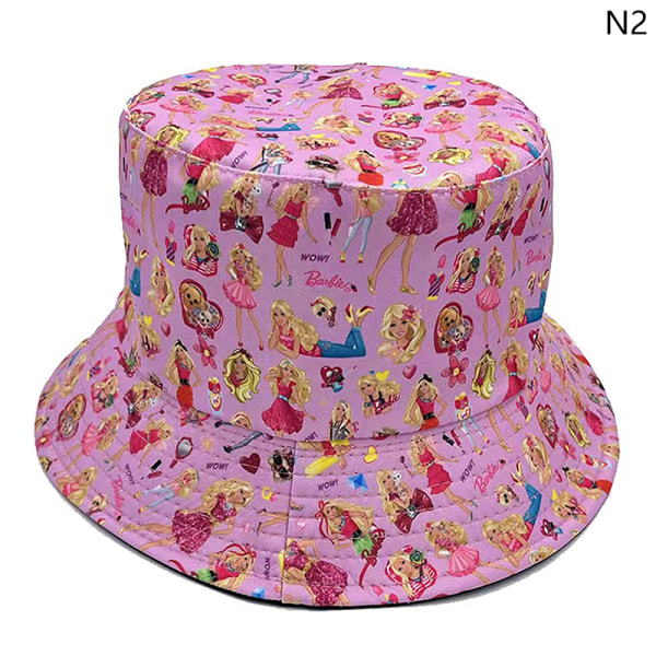 Barbie Alfabet Print Bøtte Hat For Summer Funny Party Outdoor 2