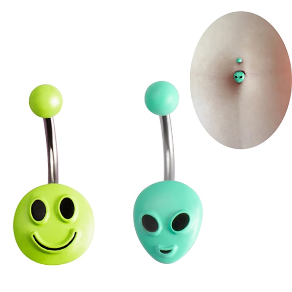 Roliga navelringar i rostfritt stål Creative Navel Nail Pi A2