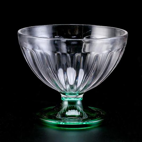 250 ml salatskål for Dessert Mill Shake Goblet Glass Preget I Blue