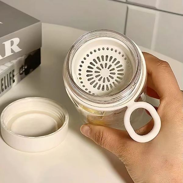 450 ml plastvattenflaska läckagesäker bärbar vattenkopp tekopp A1