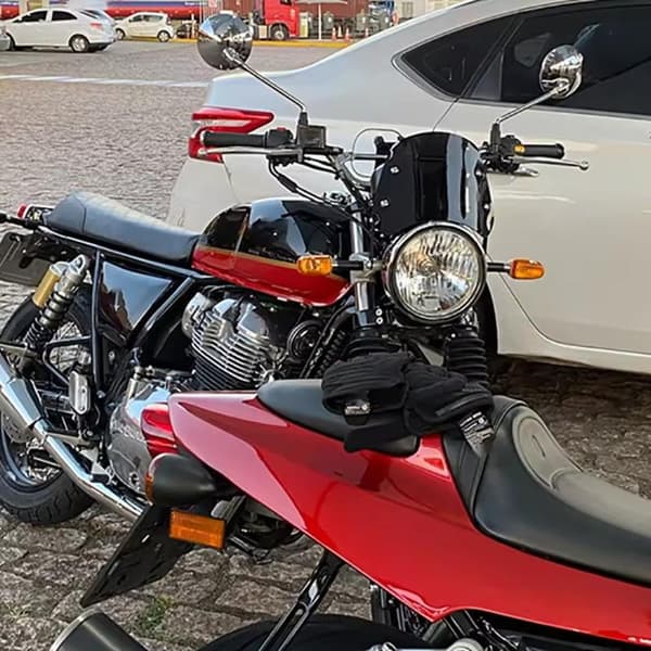 Motorcykel Universal Sort Forrude Vindafviser Vindskærm Black