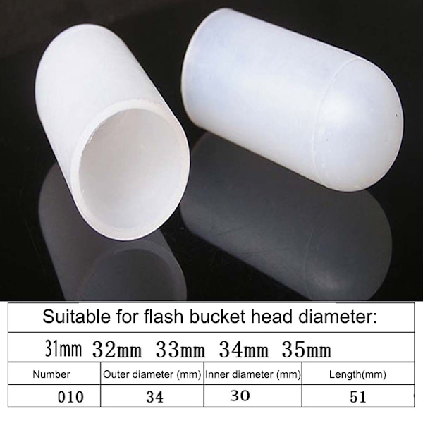 2 stk. silikone elastisk lygteskærm til SP31 SP35 SP36 1 29 32mm